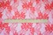 Coral Red Nylon Cotton Floral Lace Mesh Knit Fabric By the Yard